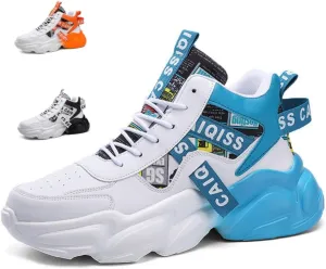 𝐌𝐞𝐧'𝐬 𝐖𝐚𝐥𝐤𝐢𝐧𝐠 𝐒𝐡𝐨𝐞𝐬 Chunky Sneakers Casual Trainers Fashion Workout Gym Tennis Shoes Trendy Youth Student Thick Sole for Men