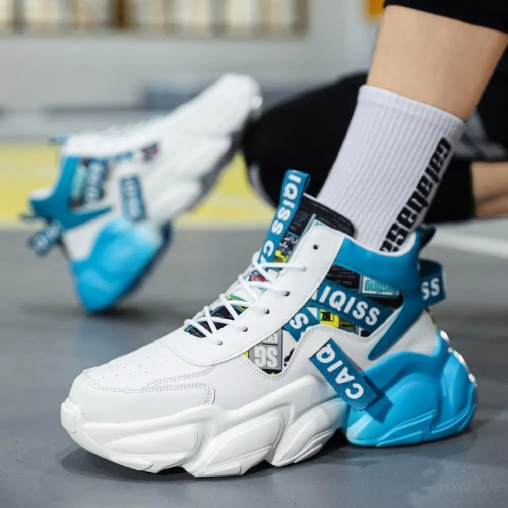 𝐌𝐞𝐧'𝐬 𝐖𝐚𝐥𝐤𝐢𝐧𝐠 𝐒𝐡𝐨𝐞𝐬 Chunky Sneakers Casual Trainers Fashion Workout Gym Tennis Shoes Trendy Youth Student Thick Sole for Men