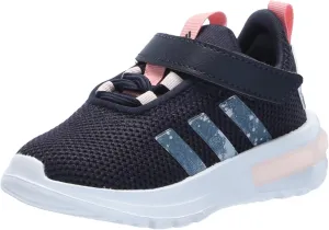 adidas Racer TR23 Elastic Lace Sneaker, Ink/Semi Pink Spark/Sandy Pink, 6 US Unisex Big Kid