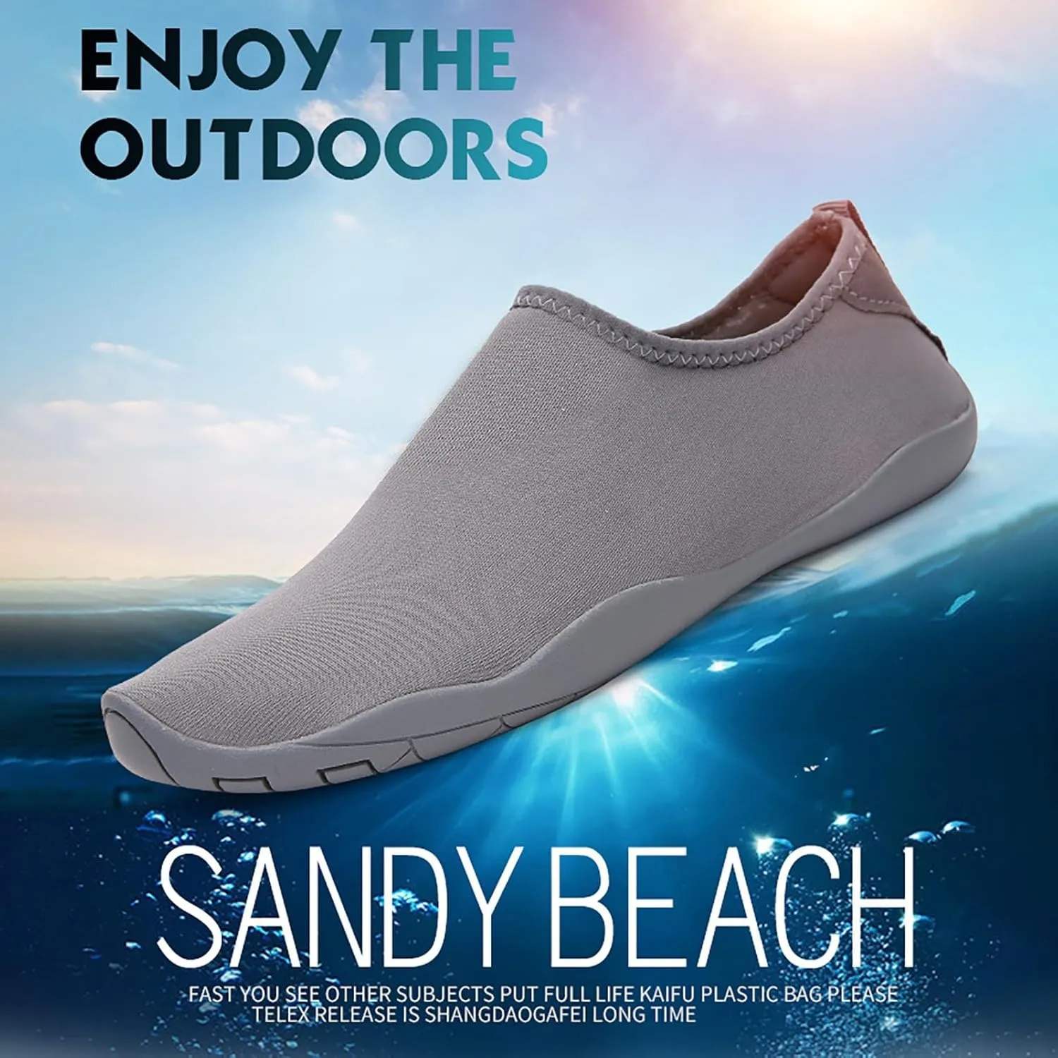 Adult Water Shoes Men Size 10.5 Barefoot Aqua Yoga Socks Quick Dry Barefoot for Pool Beach Surf Walking Water Park