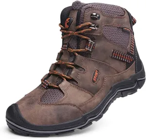 ailishbroy Men's Mid Trekking Hiking Boots Waterproof Outdoor Breathable Hike High Top Shoes Sneakers Oxfords