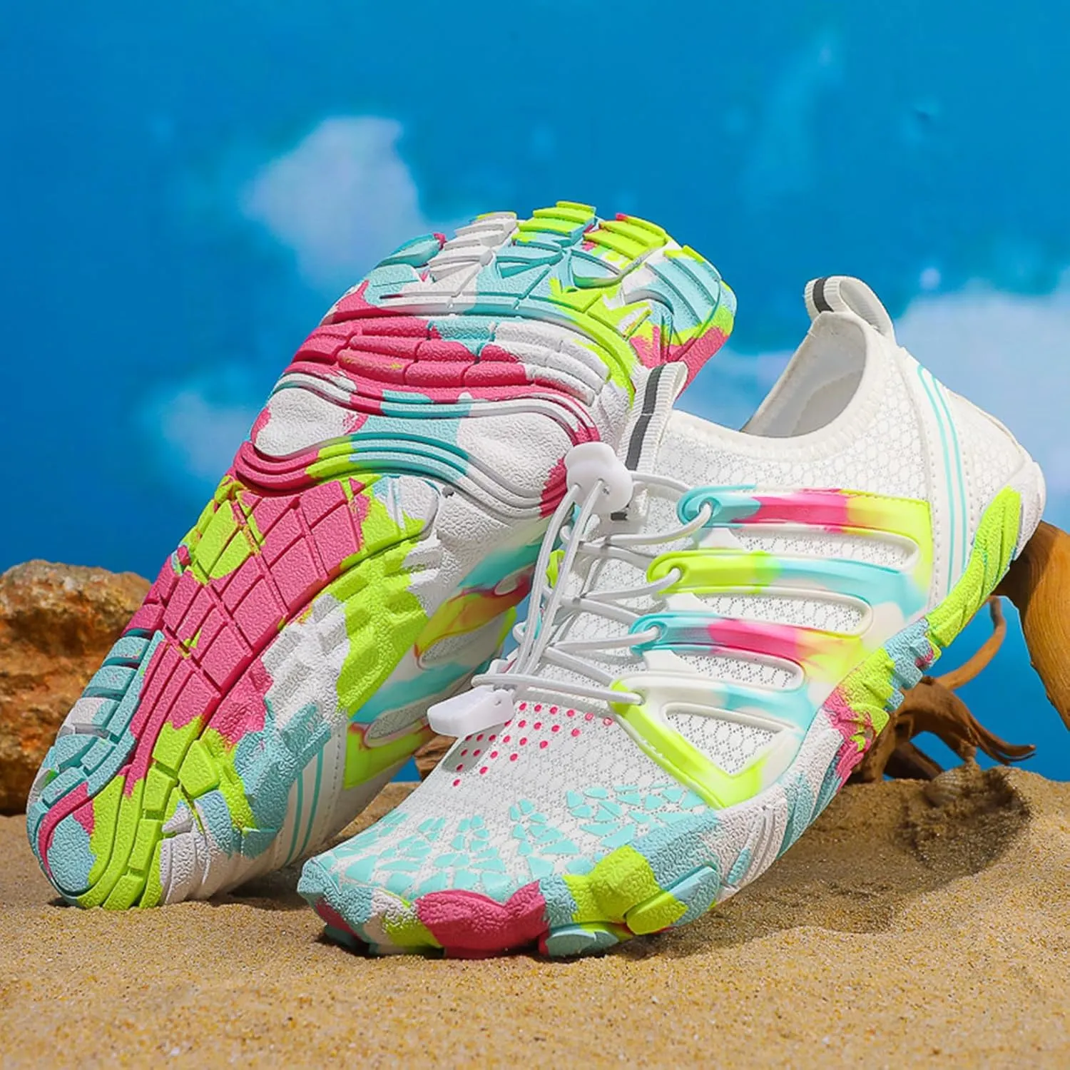 Athletic Hiking Water Shoes Unisex Quick Dry&Non-Slip Surfing Training Shoes,Wide Toe Box Beach Walking Barefoot Wear Lightweight Breathable Cycling Surfing Barefoot Outdoor Waterproof Comfort Wear
