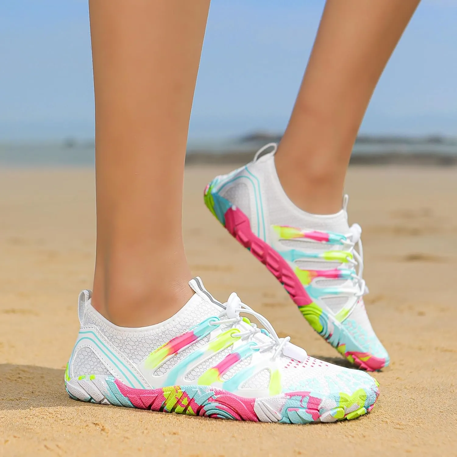 Athletic Hiking Water Shoes Unisex Quick Dry&Non-Slip Surfing Training Shoes,Wide Toe Box Beach Walking Barefoot Wear Lightweight Breathable Cycling Surfing Barefoot Outdoor Waterproof Comfort Wear