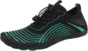Athletic Hiking Water Shoes Womens Mens Quick-Dry Barefoot for Beach Walking Diving Wading Training,Summer Comfy Thick Sole Indoor Fitness Sneakers,Couple Breathable Travel Friendly Shoe Green