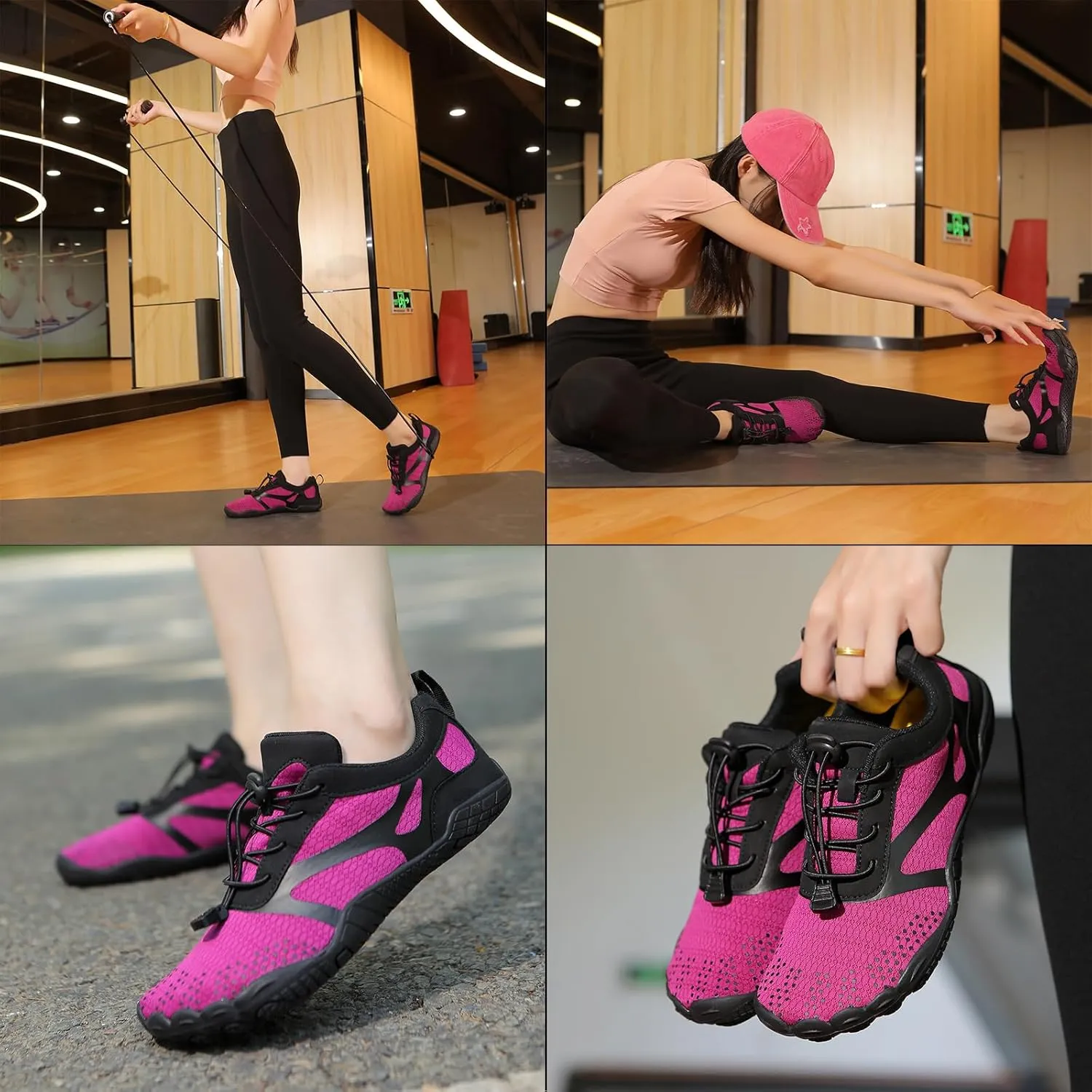 Barefoot Water Shoes Mens Womens Minimalist Cross Training Shoes with Wide Toe Box Athletic Zero Drop Trail Walking Hiking Running Sneakers