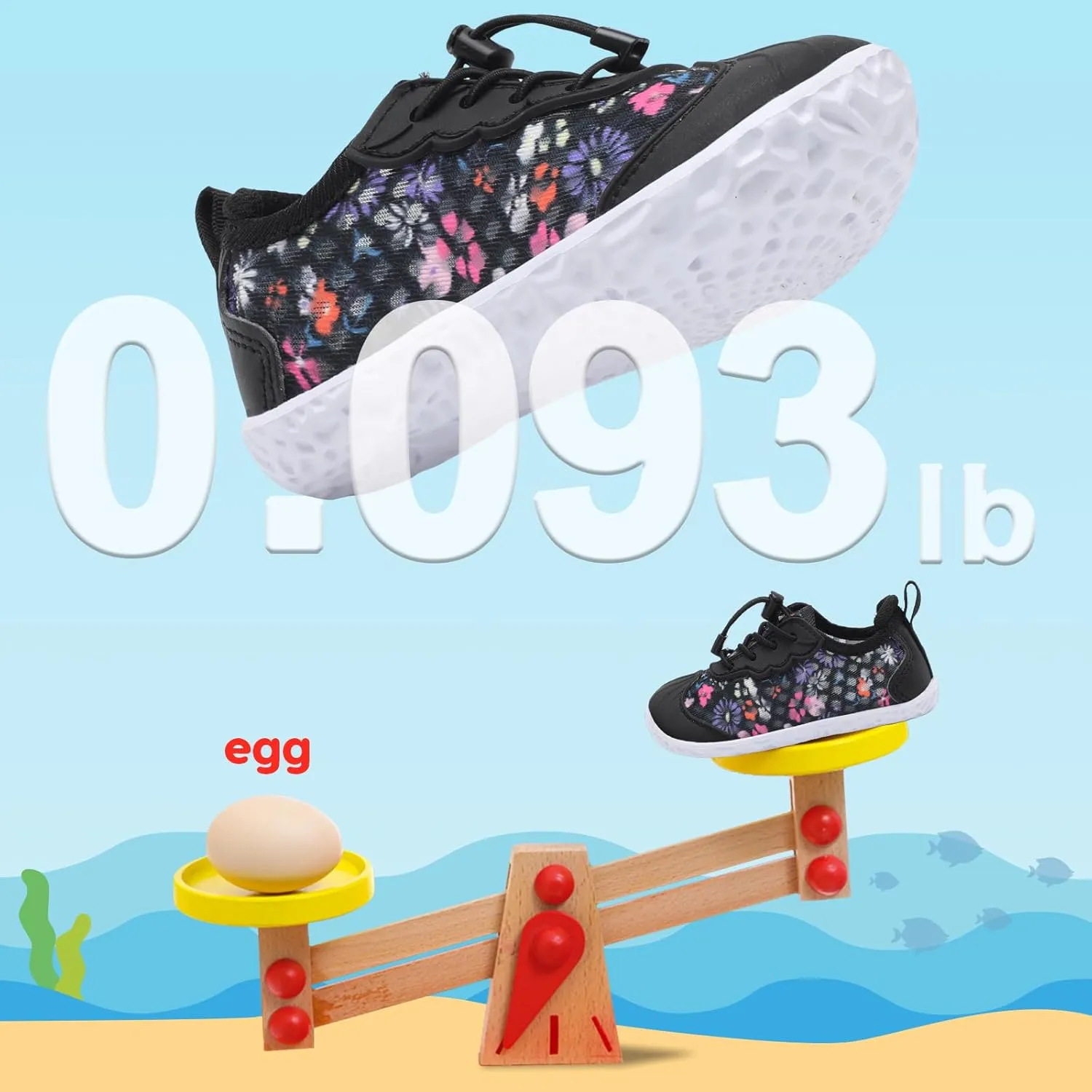 BARERUN Toddler Water Shoes Barefoot Kids Water Shoes Boys Girls Aqua Socks Quick-Dry Breathable Toddler Sandals Slip on Indoor Outdoor Walking Shoes for Beach Swim Pool