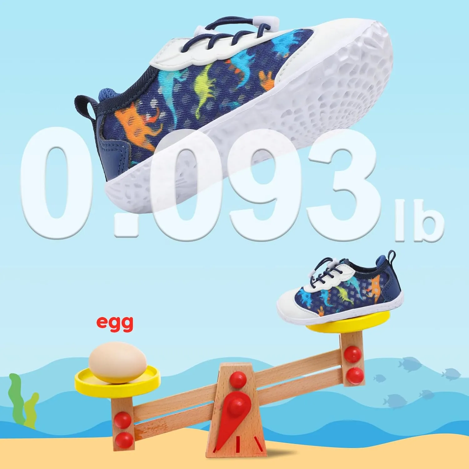 BARERUN Toddler Water Shoes Barefoot Kids Water Shoes Boys Girls Aqua Socks Quick-Dry Breathable Toddler Sandals Slip on Indoor Outdoor Walking Shoes for Beach Swim Pool