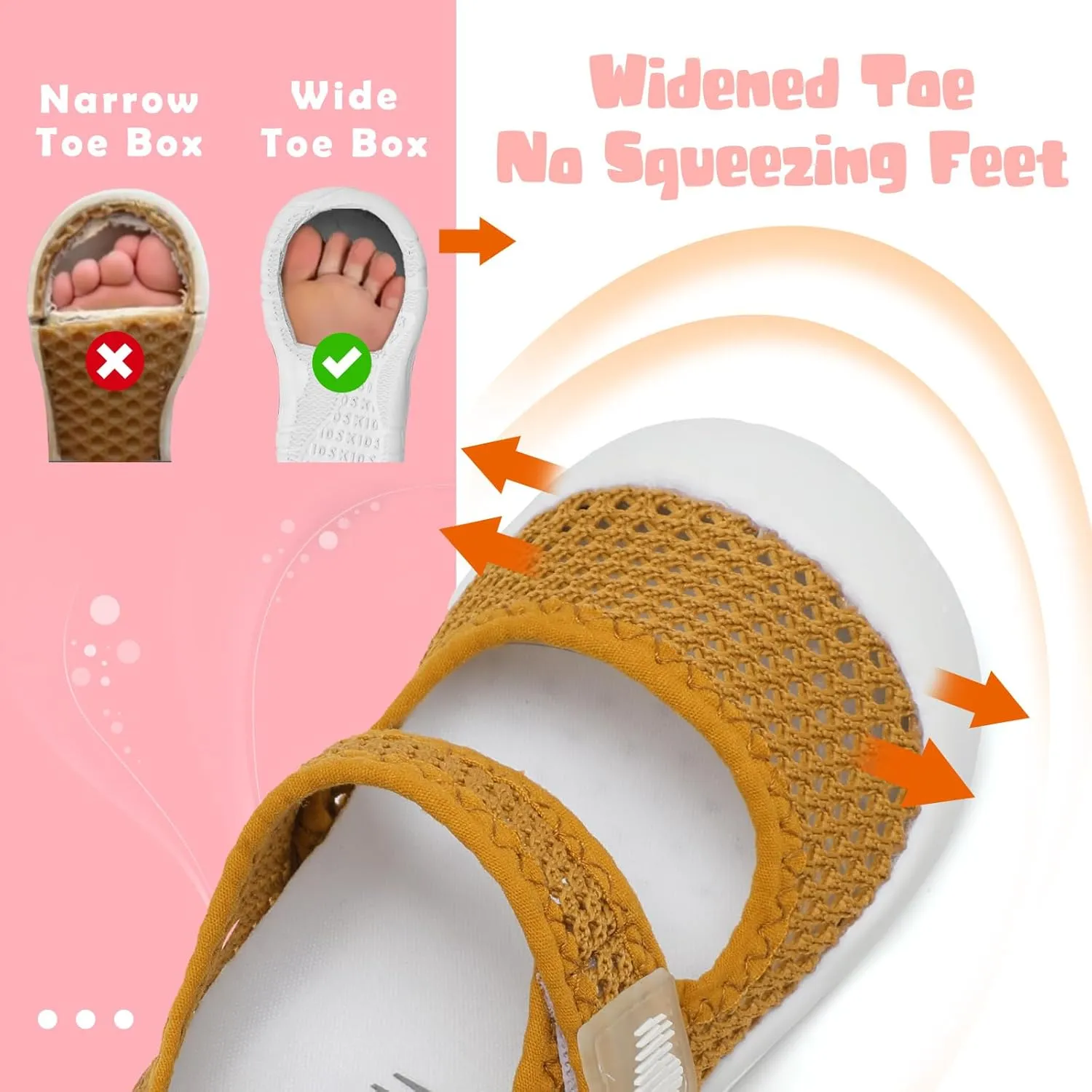 BARERUN Toddler Water Shoes Barefoot Water Shoes for Kids Baby Wide Aqua Socks with Arch Support Quick-Dry Breathable Boys Girls Sandals Walking Shoes for Beach Swim Pool Shoes