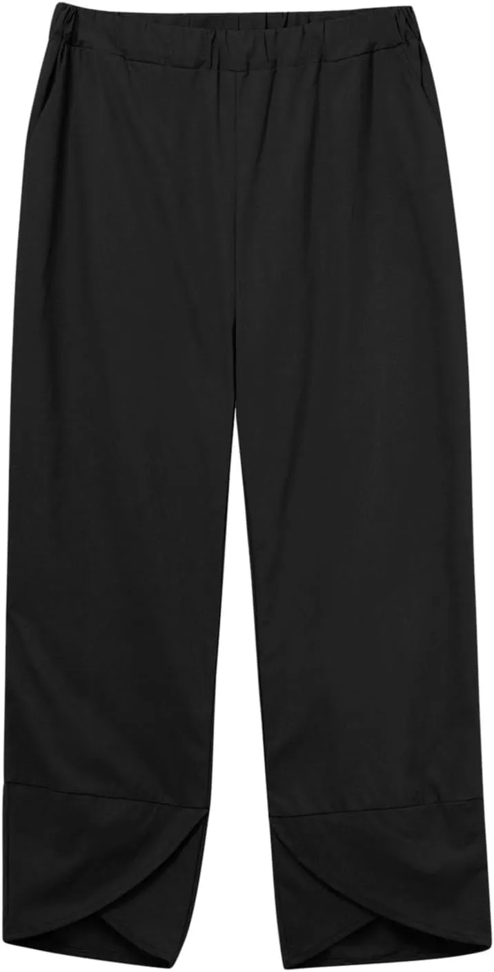 Beach Vacation Clothes for Women Summer Linen Matching 2 Piece Sets Casual Loose Oversized Drawstring Pants Outfits
