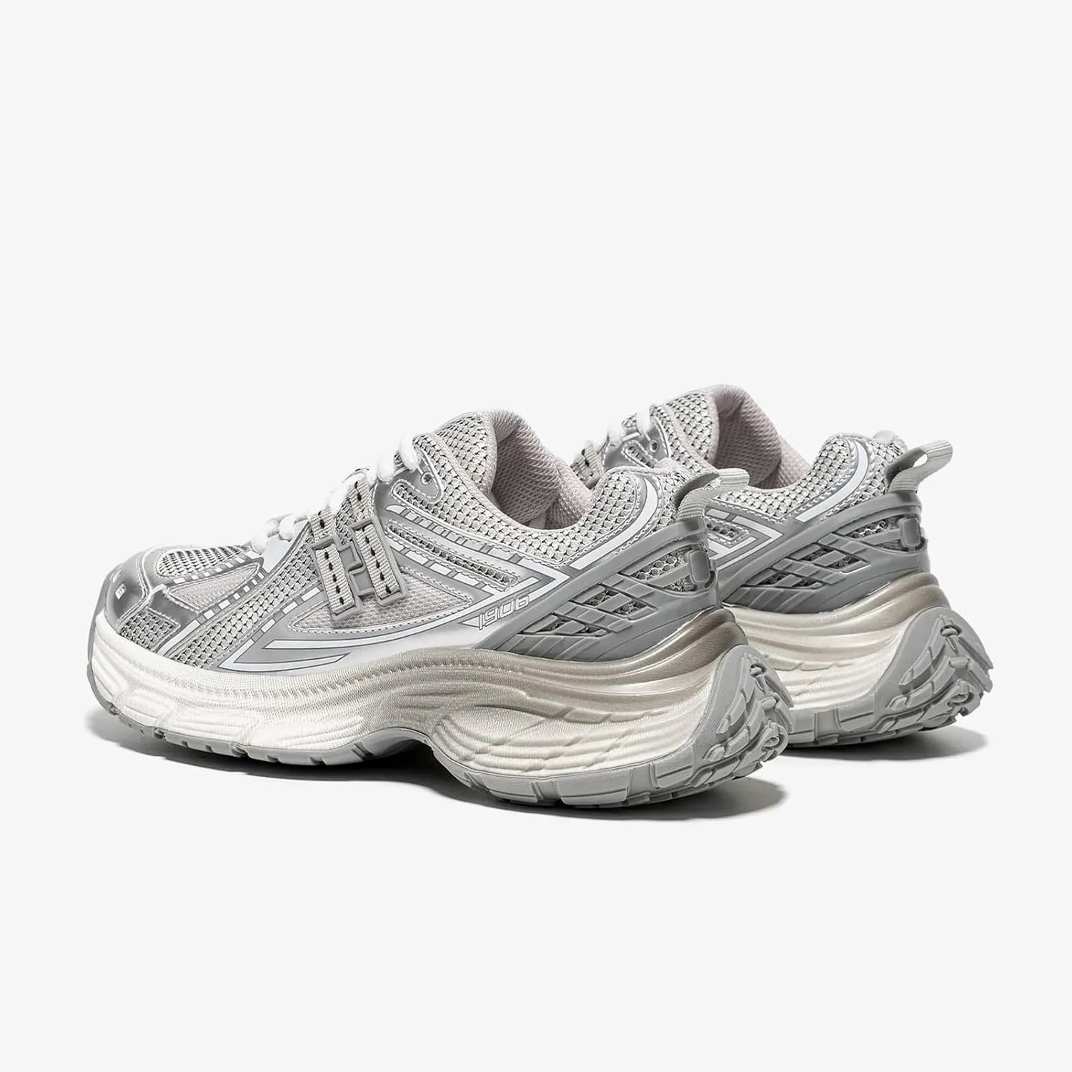 BEAU TODAY Chunky Sneakers for Women, Womens Fashion Sneakers, Lightweight Leather Sneakers for Women, Comfortable Casual Lace-Up Breathable Dad Shoes