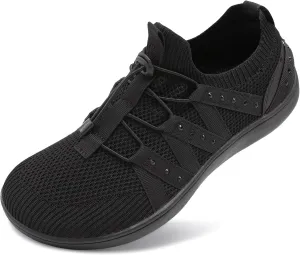 Besroad Womens Slip On Walking Shoes Wide Toe Barefoot Shoes Minimalist Zero Drop Shoes Breathable Tennis Shoes Fashion Casual Sneakers