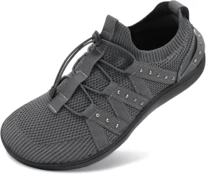 Besroad Womens Slip On Walking Shoes Wide Toe Barefoot Shoes Minimalist Zero Drop Shoes Breathable Tennis Shoes Fashion Casual Sneakers