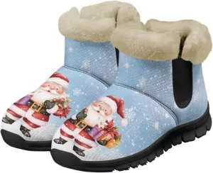 Binienty Warm Boots for Women Comsy Winter Fuzzy Ankle Booties Outdoor