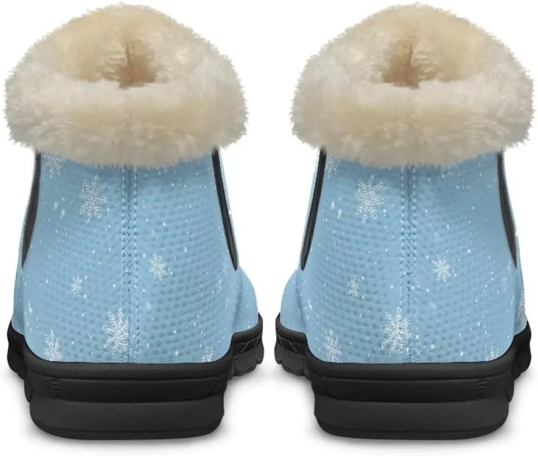 Binienty Warm Boots for Women Comsy Winter Fuzzy Ankle Booties Outdoor