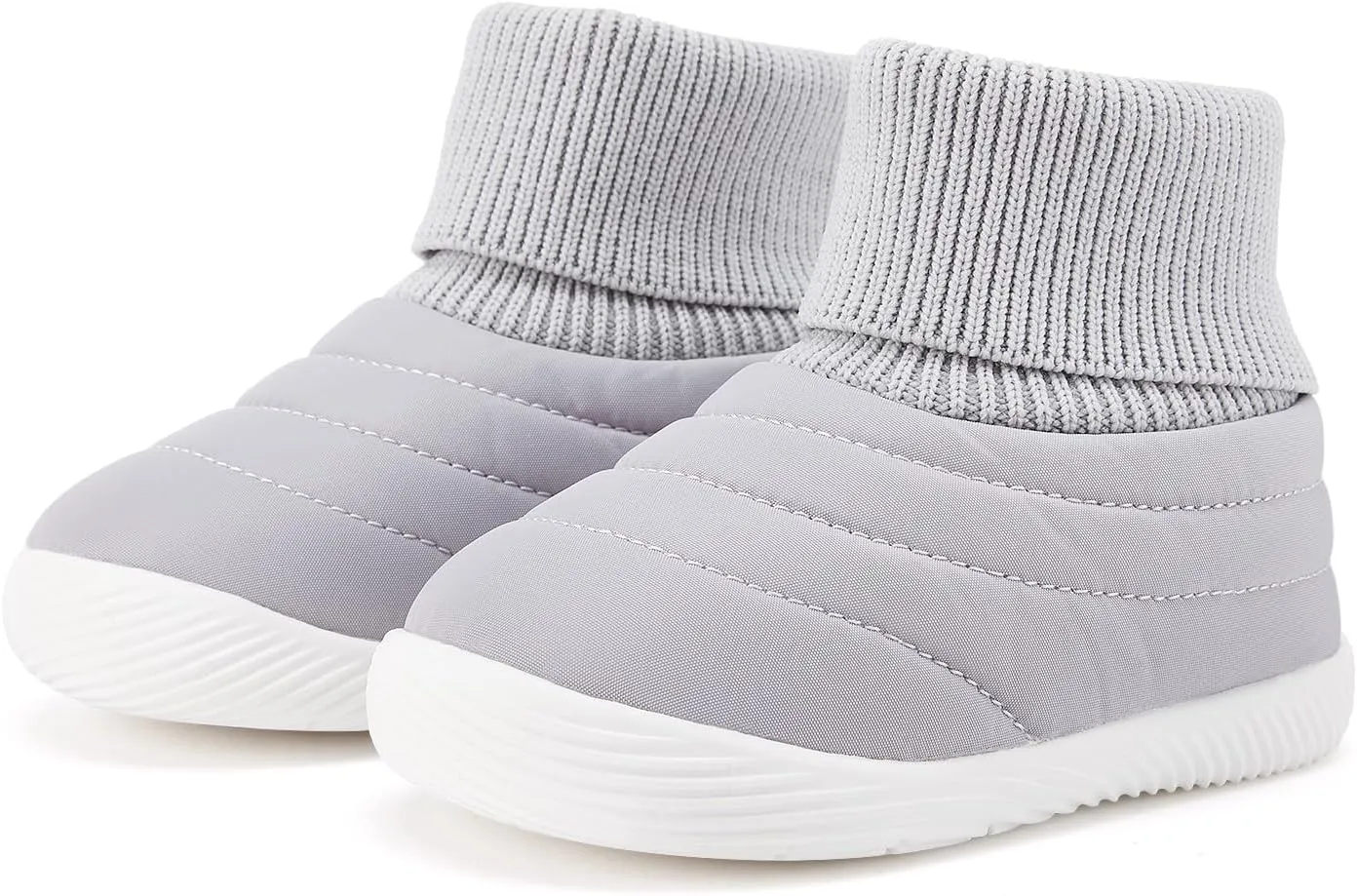 BMCiTYBM Baby Boy Girl Snow Boots Infant Warm Winter Booties Slip On Lightweight Outdoor Indoor Sock Shoes for First Walkers 6 9 12 18 24 Months