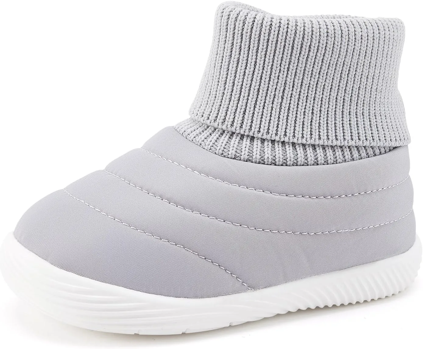 BMCiTYBM Baby Boy Girl Snow Boots Infant Warm Winter Booties Slip On Lightweight Outdoor Indoor Sock Shoes for First Walkers 6 9 12 18 24 Months