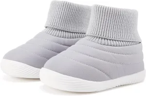 BMCiTYBM Baby Boy Girl Snow Boots Infant Warm Winter Booties Slip On Lightweight Outdoor Indoor Sock Shoes for First Walkers 6 9 12 18 24 Months