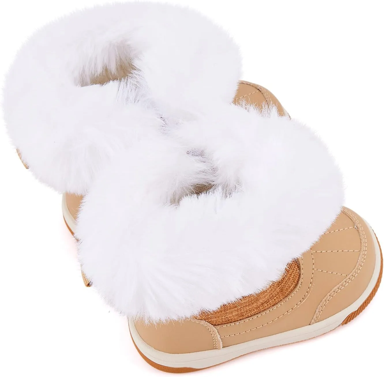 BMCiTYBM Toddler Boy Girl Snow Boots Waterproof Winter Warm Shoes Baby High Top Nonslip Lightweight Outdoor Sneakers for Cold Weather (Infant/Toddler)