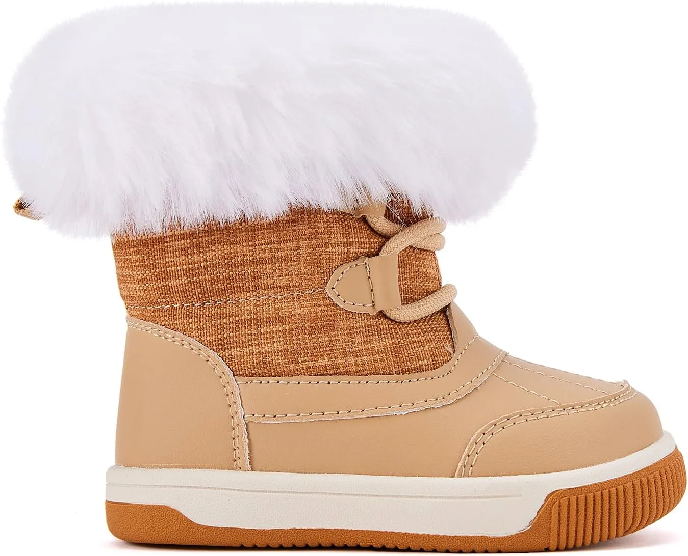 BMCiTYBM Toddler Boy Girl Snow Boots Waterproof Winter Warm Shoes Baby High Top Nonslip Lightweight Outdoor Sneakers for Cold Weather (Infant/Toddler)