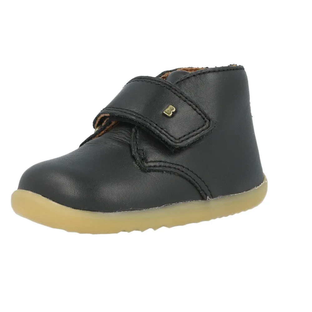 Bobux Step Up Desert Black Boots for Kids