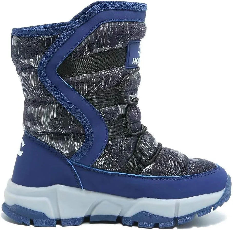 BODATU Boys Snow Boots Outdoor Waterproof Winter Kids Shoes