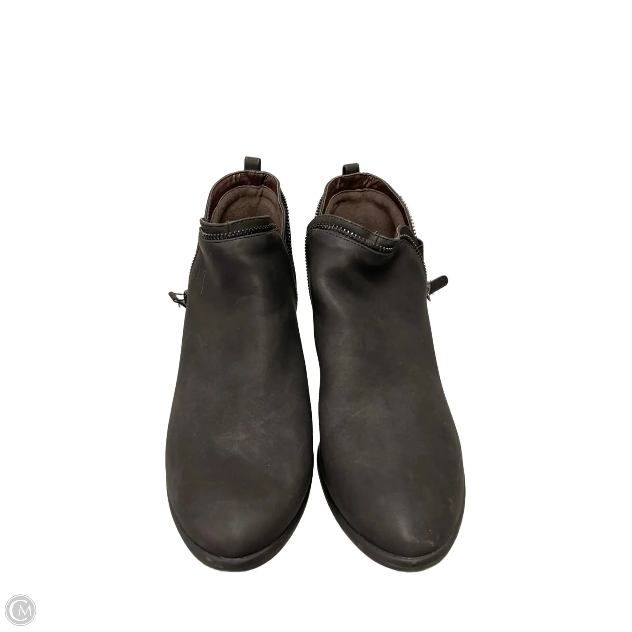 Boots Ankle Flats By Qupid In Black, Size: 8