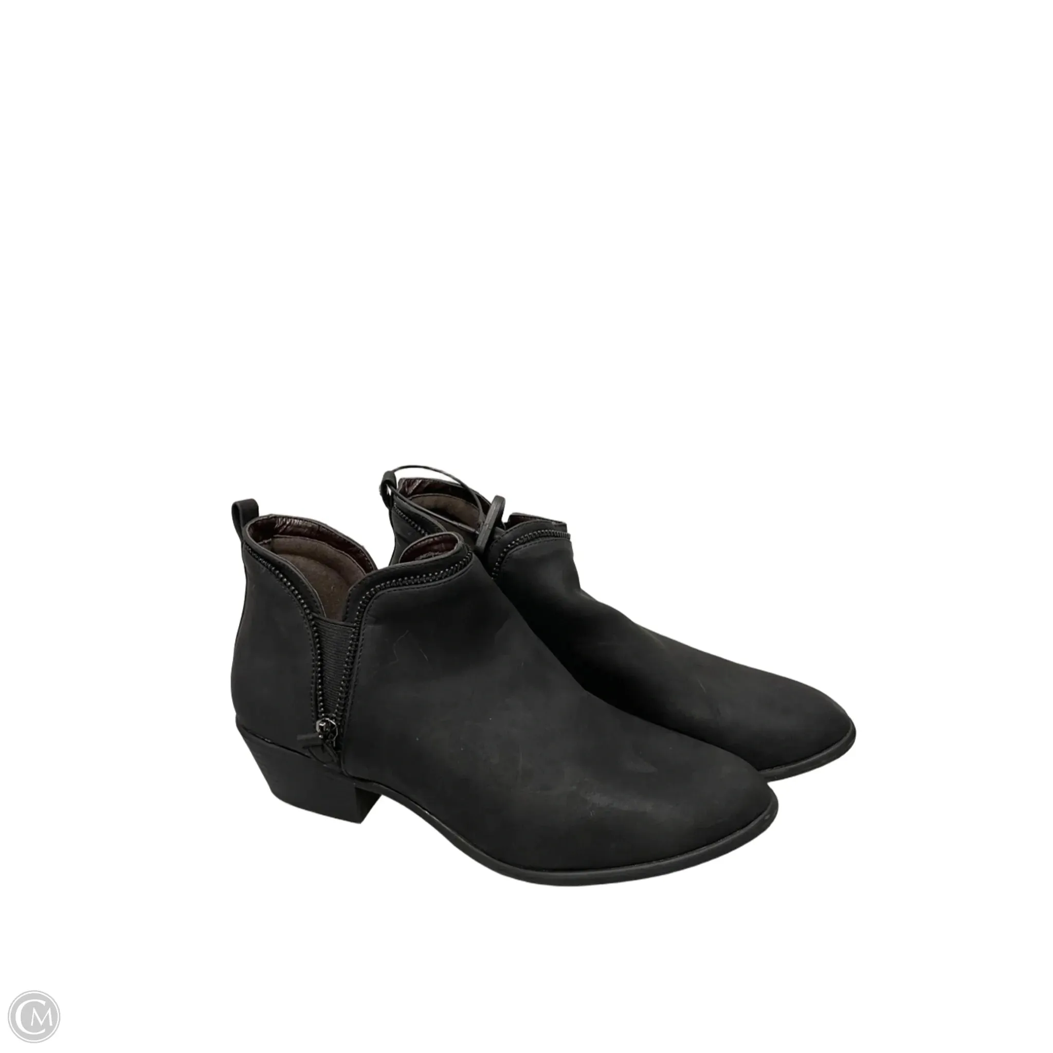 Boots Ankle Flats By Qupid In Black, Size: 8