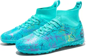 Boy Soccer Cleats Big Kids Soccer Shoes Professional Soccer Cleats Shoes,Unisex Soccer Sneakers for Little Kids Athletic