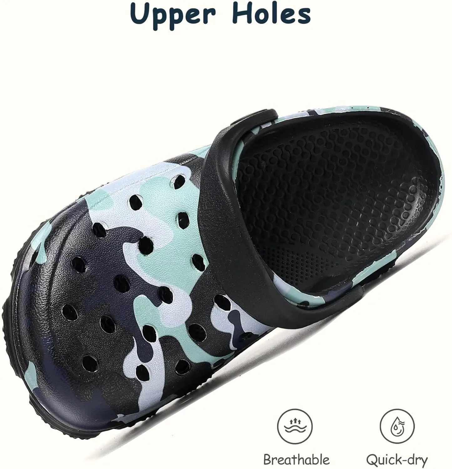 Boys and Girls Graphic Clogs for Kids,Unisex Eva Mules for Big Kid,Little Kid,Boy and Girl Closed Toe Slide Sandals