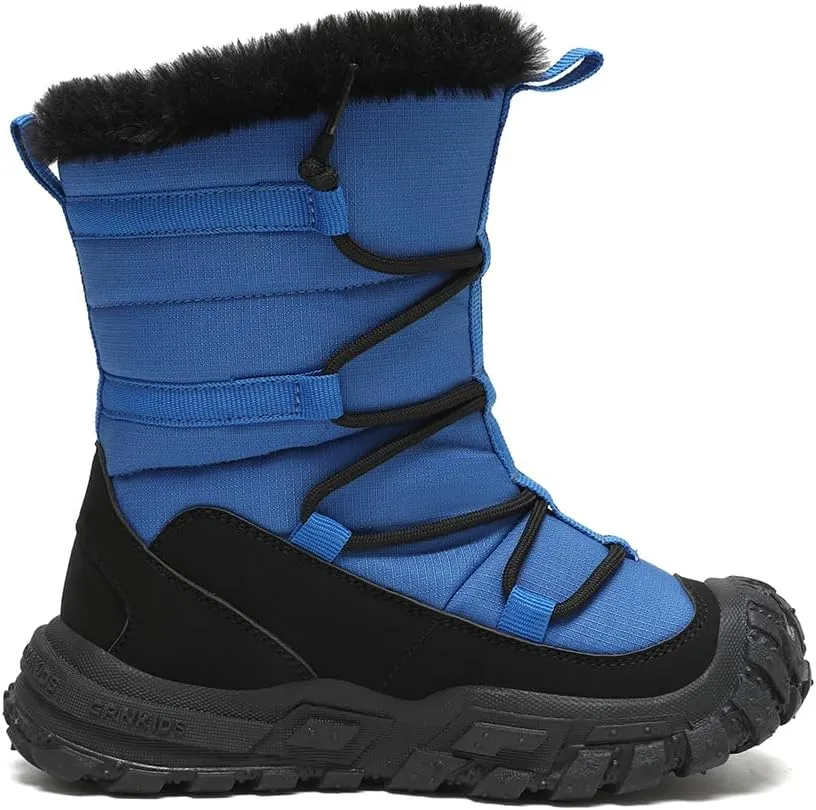 Boys Girls Wnter Snow Boots Warm Outdoor Hiking Shoes Waterproof Anti-slip Boots