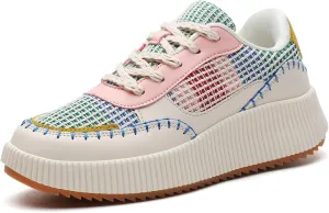 CERYTHRINA Platform Sneakers Women Fashion Shoes: 2.2 Inches - Chunky Braided Walking Shoes