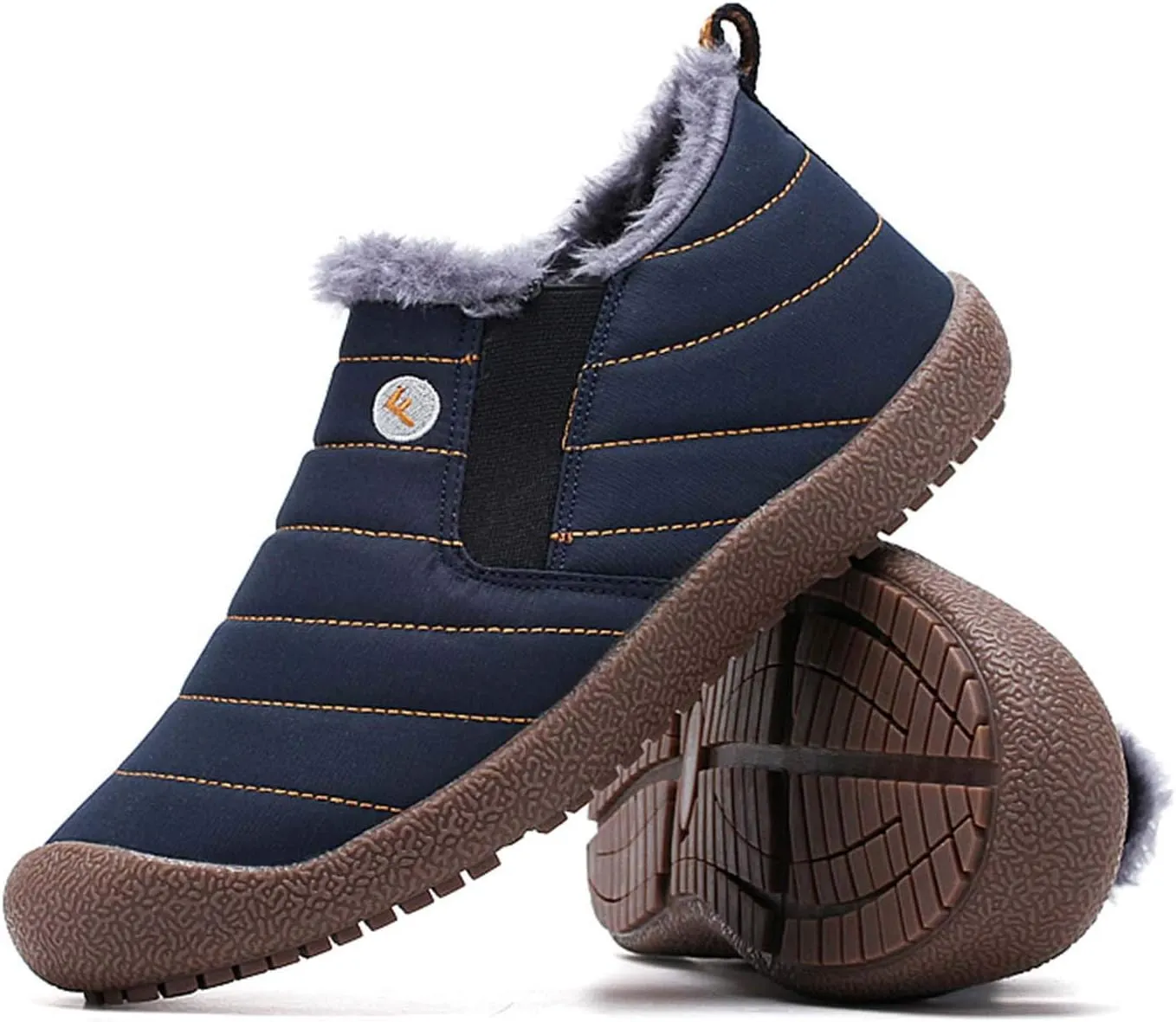 CERYTHRINA Winter Snow Ankle Boots Fur Lining Waterproof Outdoor Slip On Booties Sneakers for Women and Men