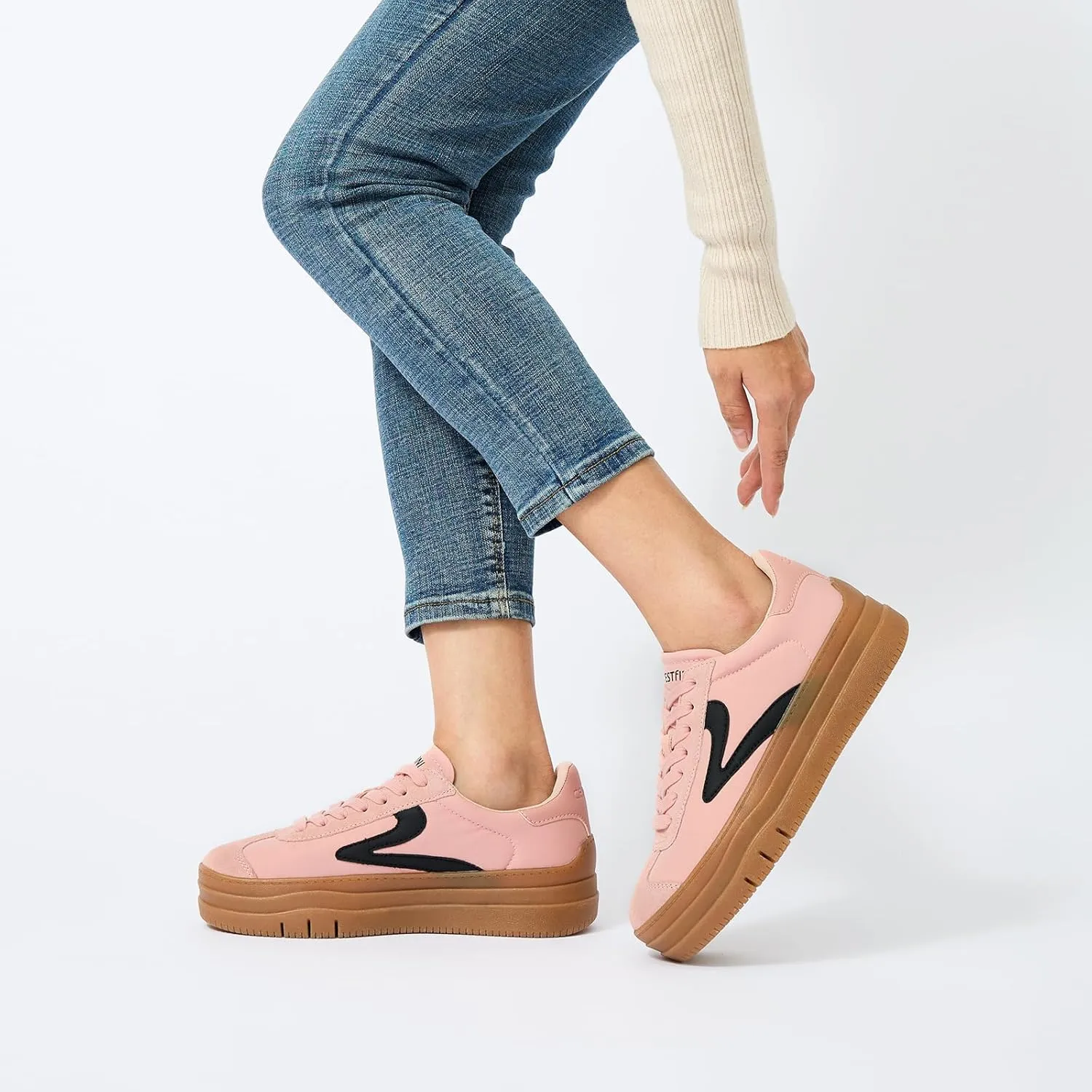 Cestfini Platform Sneakers for Women Fashion Sneakers Comfortable Tennis Shoes Casual Walking Shoes