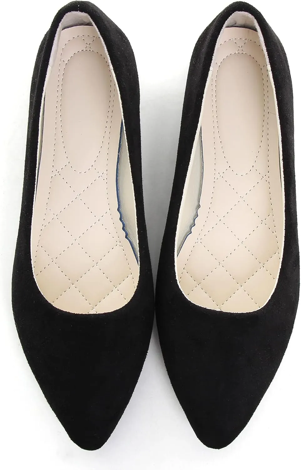 ChaiRong Zhou Women Pointed Toe Ballets Flats Comfort Slip On Walking Shoes for Driving