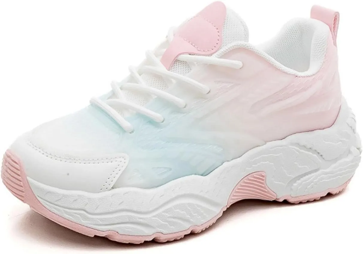Chunky Platform Sneakers for Women & Girls - Thick Sole Running Shoes, Comfort Walking Shoes for Travel