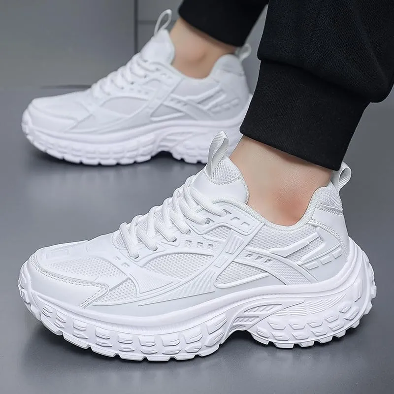 Chunky Sneakers for Men, Fashion Platform Sneakers Dad Shoes for Men, Casual Lace-up Walking Shoes