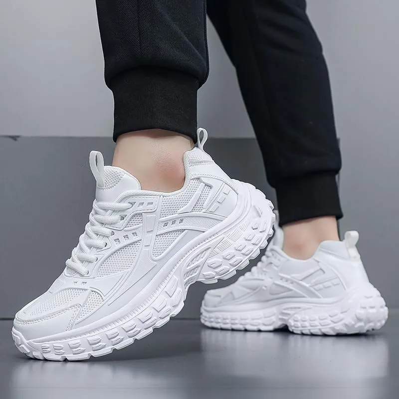 Chunky Sneakers for Men, Fashion Platform Sneakers Dad Shoes for Men, Casual Lace-up Walking Shoes