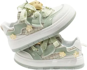 Chunky Sneakers for Women, Thick-Sole Large-Head Sport Skate Shoes, Fashionable Women's Leisure Platform Shoes