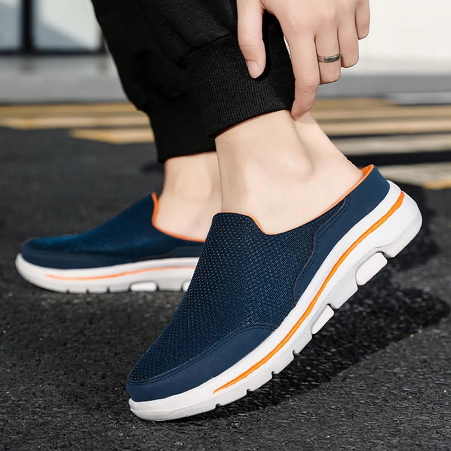 Clogs for Women Unisex Slippers Casual Clog House Shoes Comfort Slip-On Backless Walking Sneakers Summer Closed Toe Slides Breathable Slippers