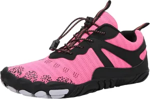 Comfortable Amphibious Water Shoes for Men Women Quick Drying Wading Shoes Non Slip Summer Hiking Sneakers with Breathable Mesh Knit Cushion Indoor Workout Sneakers with Adjustable Lace Women Men