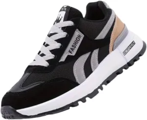 Comfy Colorblock Women's Sneakers with Warm Fleece Lining, Soft Sole & Platform for Effortless Walking