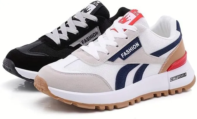 Comfy Colorblock Women's Sneakers with Warm Fleece Lining, Soft Sole & Platform for Effortless Walking