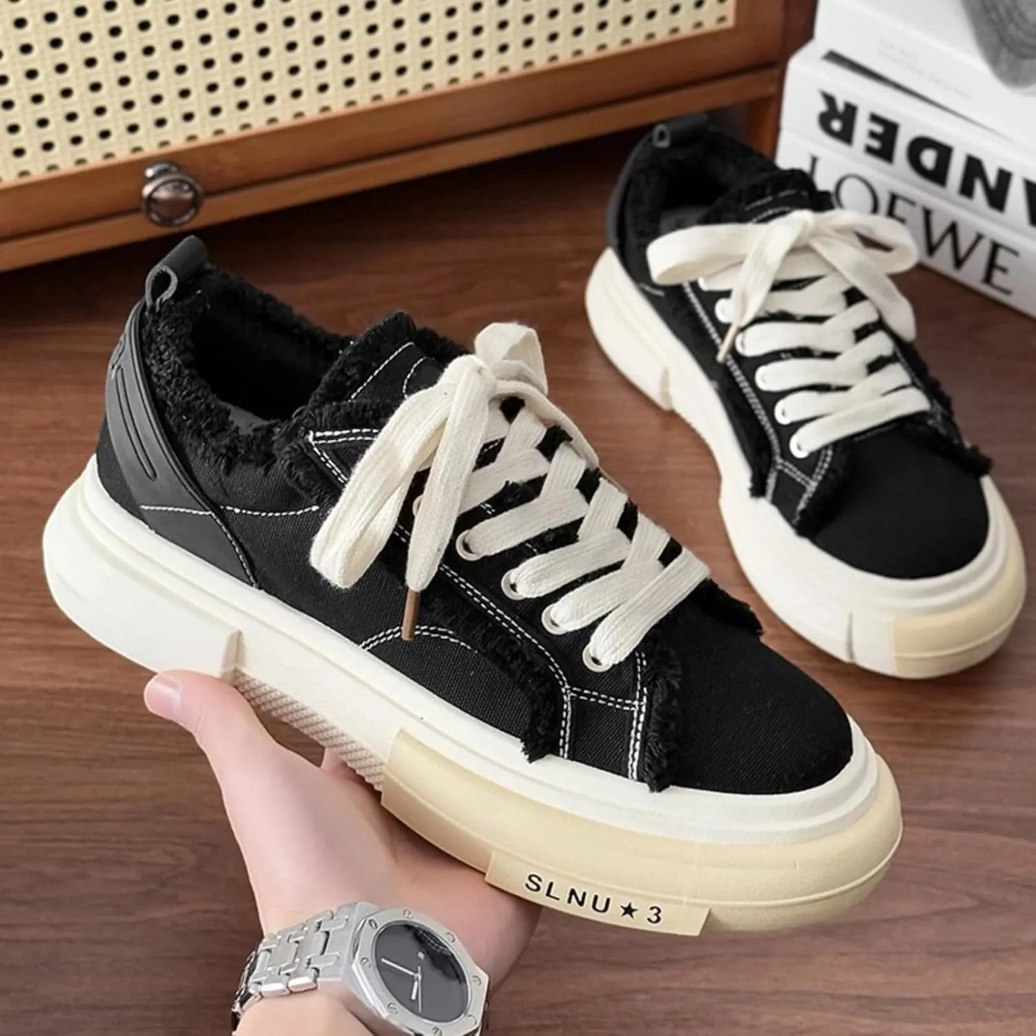 Cool Chunky Sneaker for Women Y2K Sporty Platform Sneakers Thick Sole Aesthetic Walking Shoes