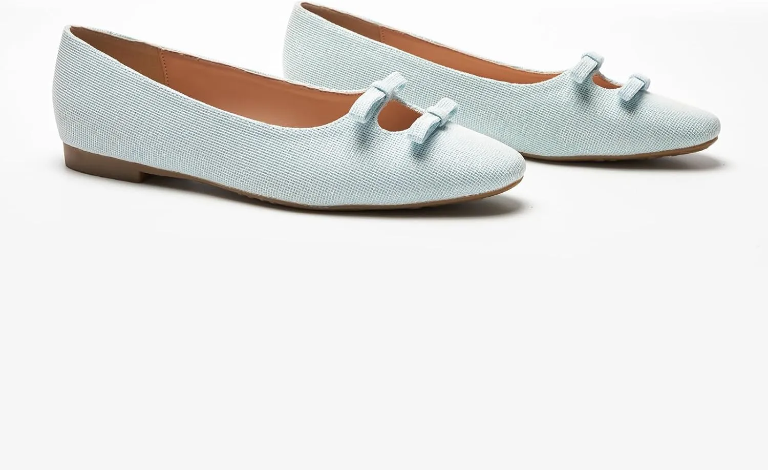 C.Paravano Women's Ballet Flats Bowknot Hollow-Out Design Round Toe Dress Shoes for Women Comfortable Business Office Work Casual Shoes