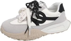 Cutecore Shoes Dual Laces Y2K Kawaii Sneakers Casual Tennis Gym Fitness Outdoor Hiking Comfortable Chunky Platform for Women Trendy Preppy Back To School Gift for Girls Granddaughter Travel Outfit