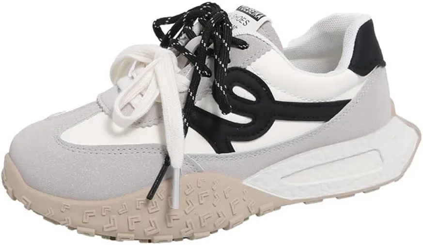 Cutecore Shoes Dual Laces Y2K Kawaii Sneakers Casual Tennis Gym Fitness Outdoor Hiking Comfortable Chunky Platform for Women Trendy Preppy Back To School Gift for Girls Granddaughter Travel Outfit