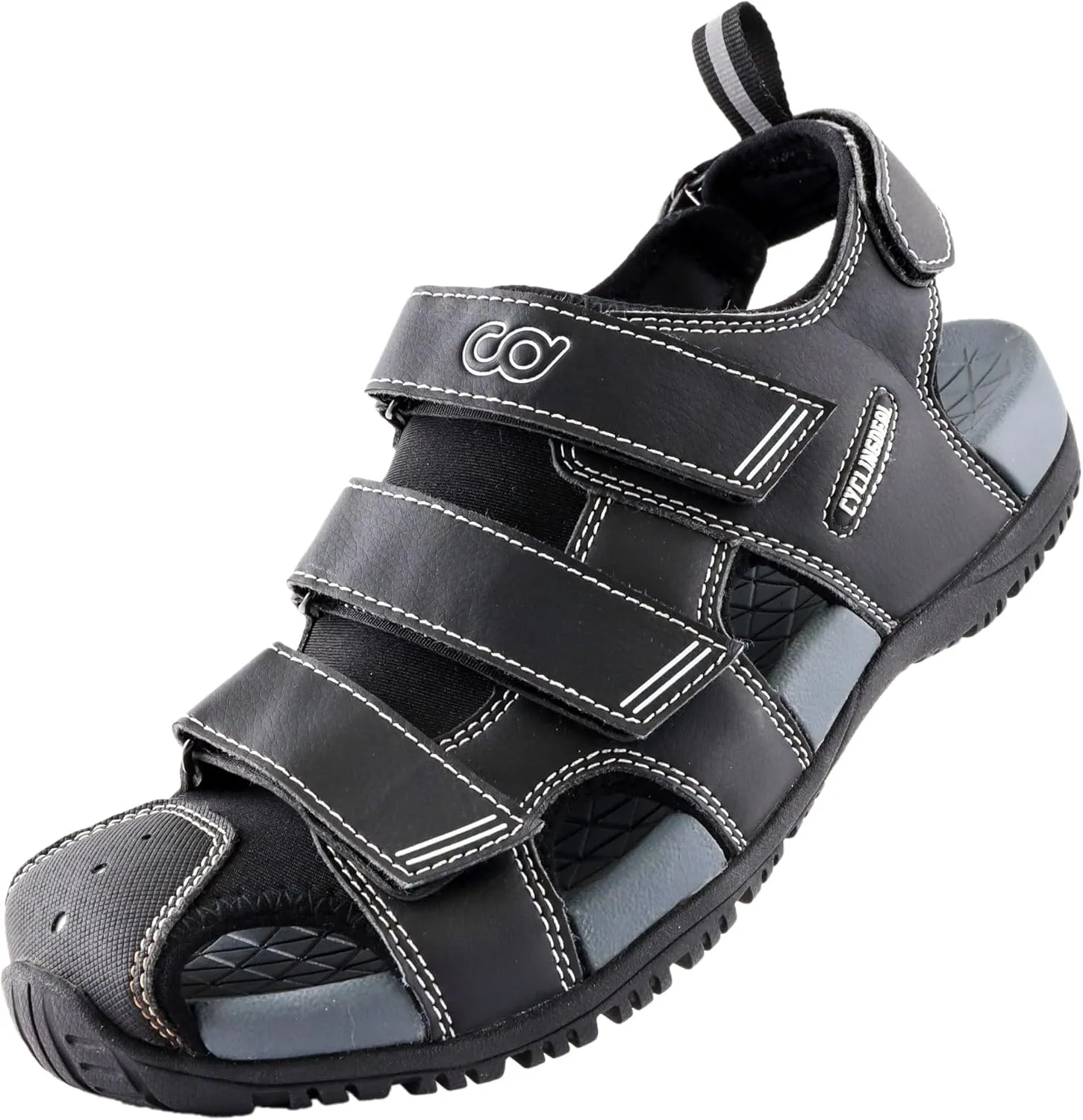 CyclingDeal Unisex Bike Sandals - Indoor Outdoor Trekking Hiking Bicycle Cycling Clip Compatible with Shimano SPD - with Removable Cleat Recess Cover - Great for Men & Women