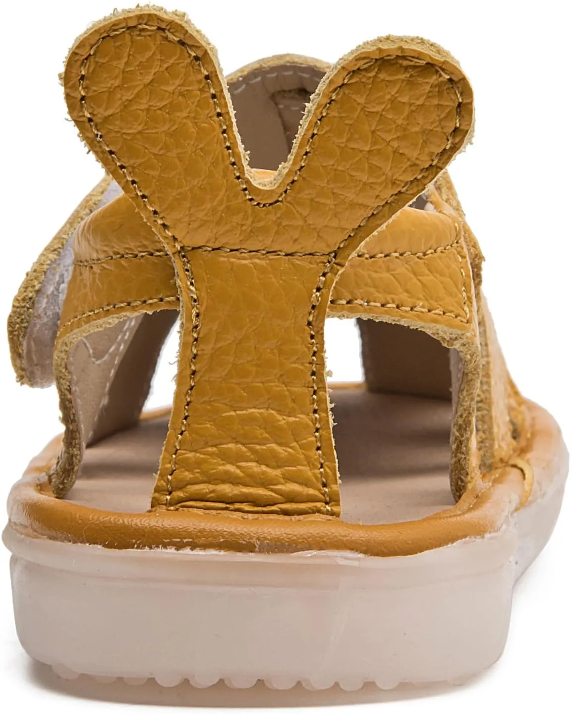 DADAWEN Baby Boys Girls Closed Toe Summer Sandals Lightweight Non-Slip Soft Sole Leather Athletic Sandals Outdoor Toddler First Walking Shoes