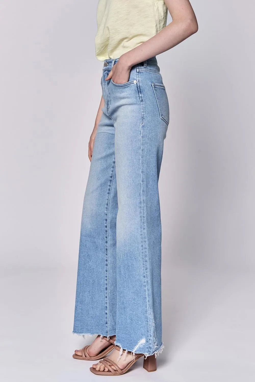 DEAR JOHN Fiona Women's Jeans Wide Leg High Rise Full Inseam