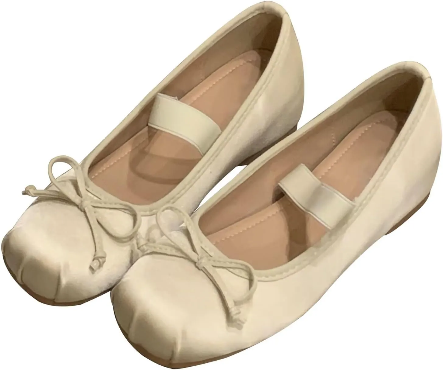 Dear Time Women's Sequin Ballets Sparkly Flat Shoes Bowknot Cute Mary Jane Shoes Elastic Strap Ballets Shoes